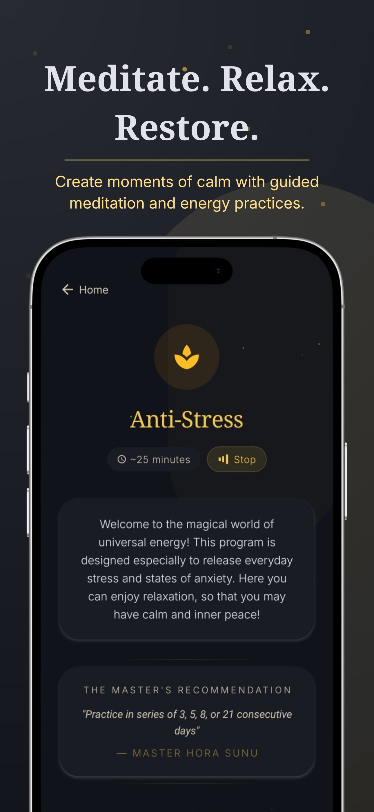 Screenshot 5 of Fibonaki: Reiki & Meditation
