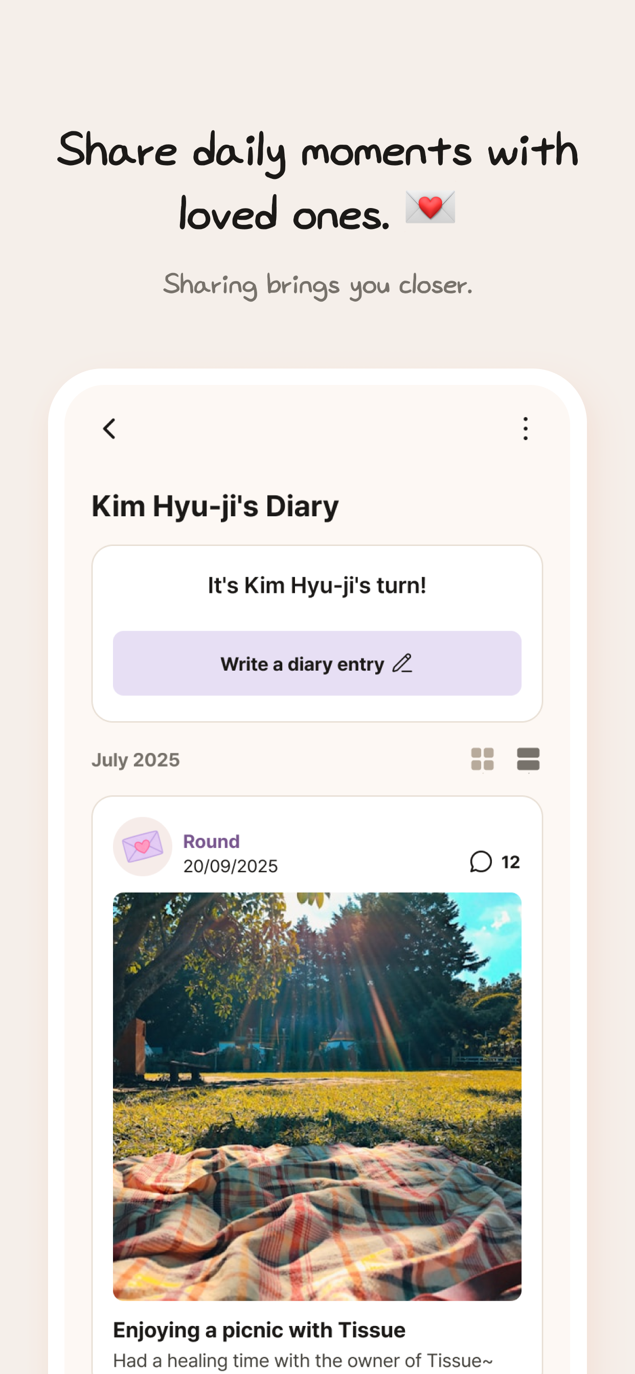 Diaring: Shared Diary