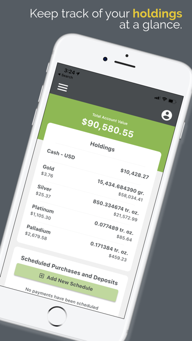 OWNx Precious Metals Screenshot