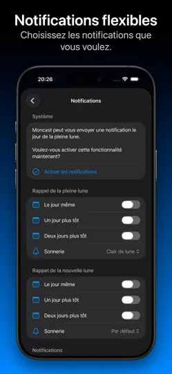 Capture d'écran de Mooncast sur iPhone 6