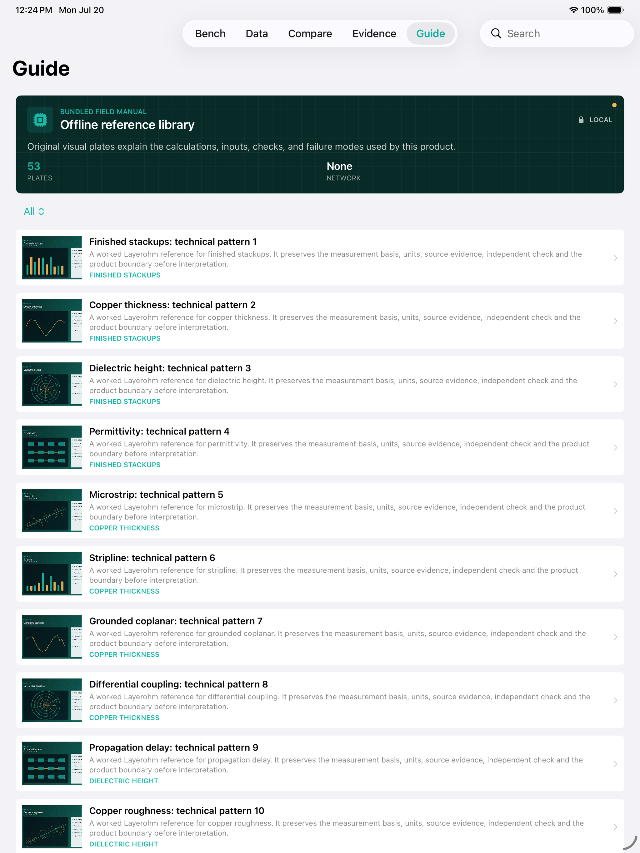 Layerohm: PCB Stackup iPad screenshot 4 of 4
