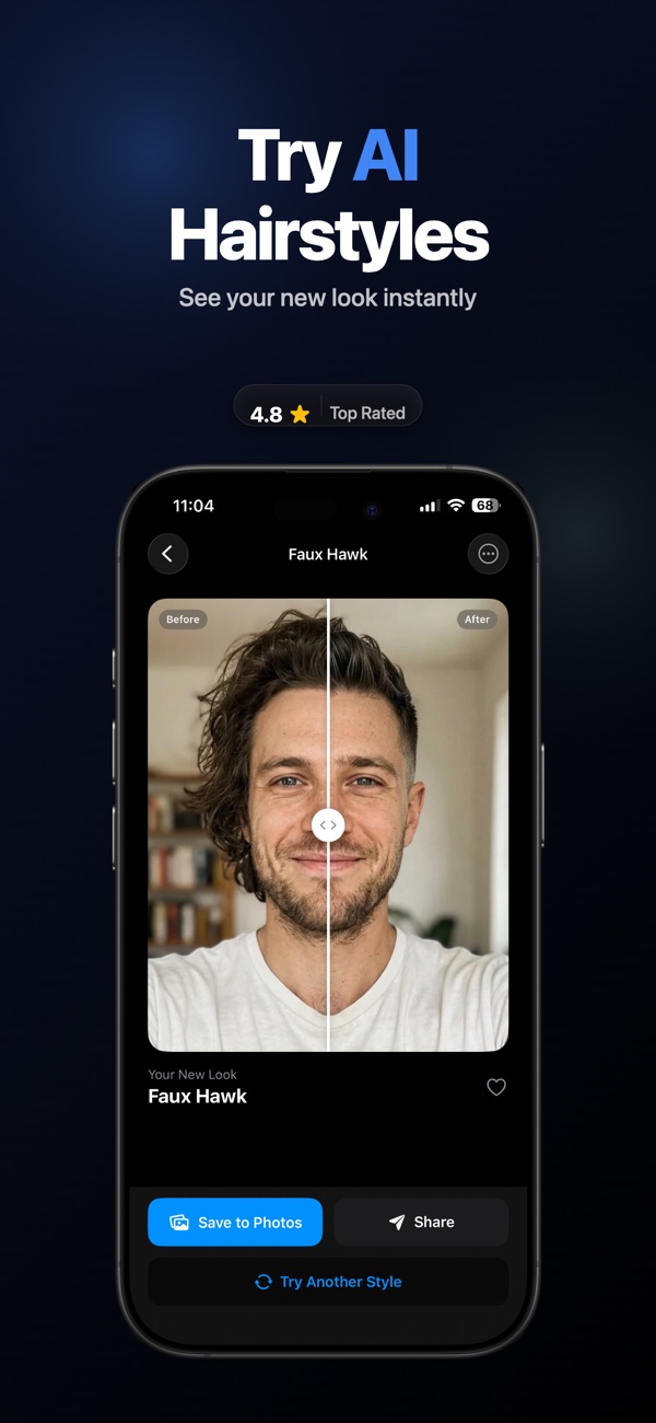Fadeup: AI Hairstyle Try On screenshot 1