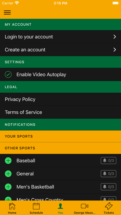 George Mason Patriots Screenshot