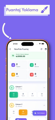 Puantaj Pro Screenshot 2 of 6