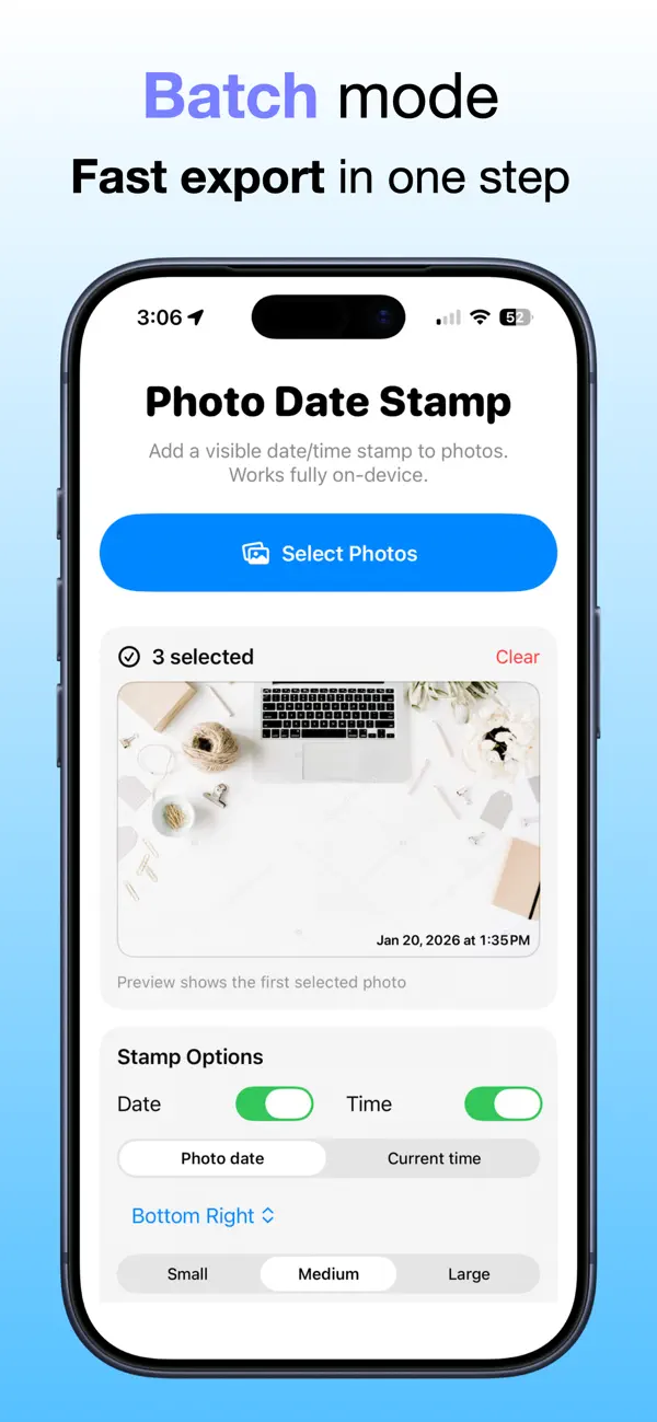 Screenshot #3 pour Date Stamp Photos