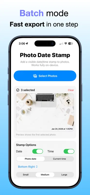 Date Stamp Photos screenshot 3 of 4