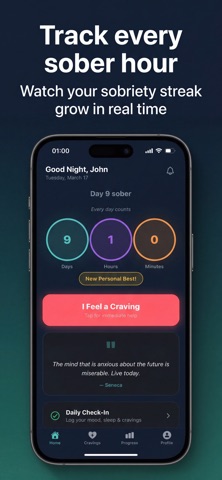 Sobrio - Quit Alcohol & Thrive Screenshot 1 of 6