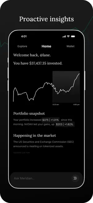Meridian: Invest screenshot 1