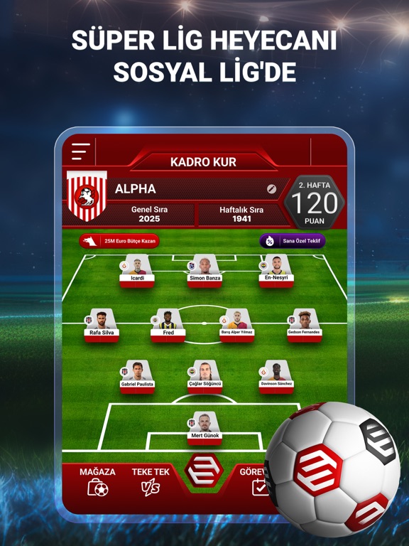 Screenshot #4 pour Sosyal Lig - Futbol Oyunu