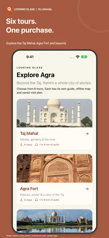 Looking Glass Taj Mahal Tour screenshot 1 of 7