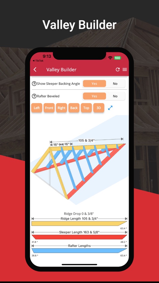 #3. RedX Roof - Rafter Calculator (iOS) 由: RedX Technology Inc
