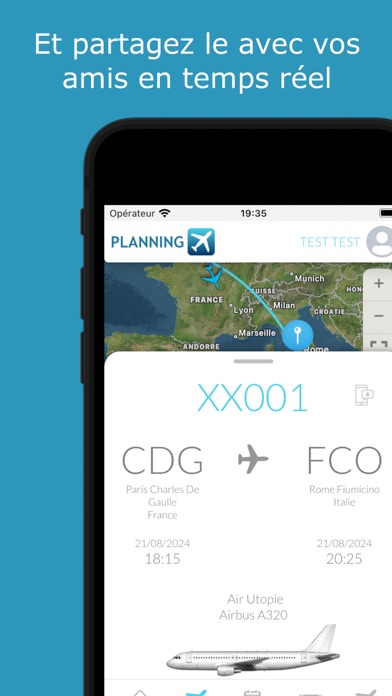 Planning de vol Screenshot