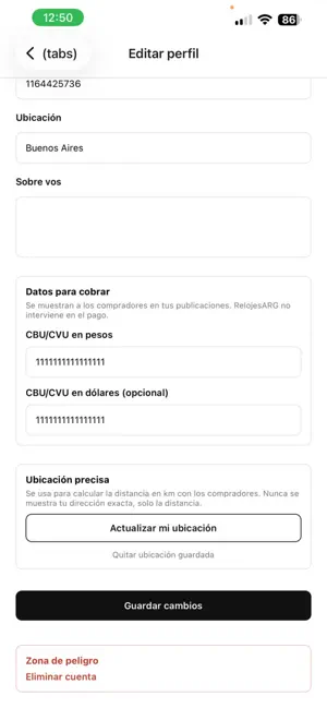 RelojesARG iPhone screenshot 4