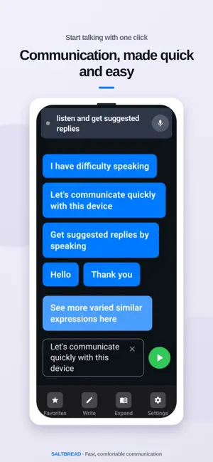 saltbread - AI powered AAC screenshot 1