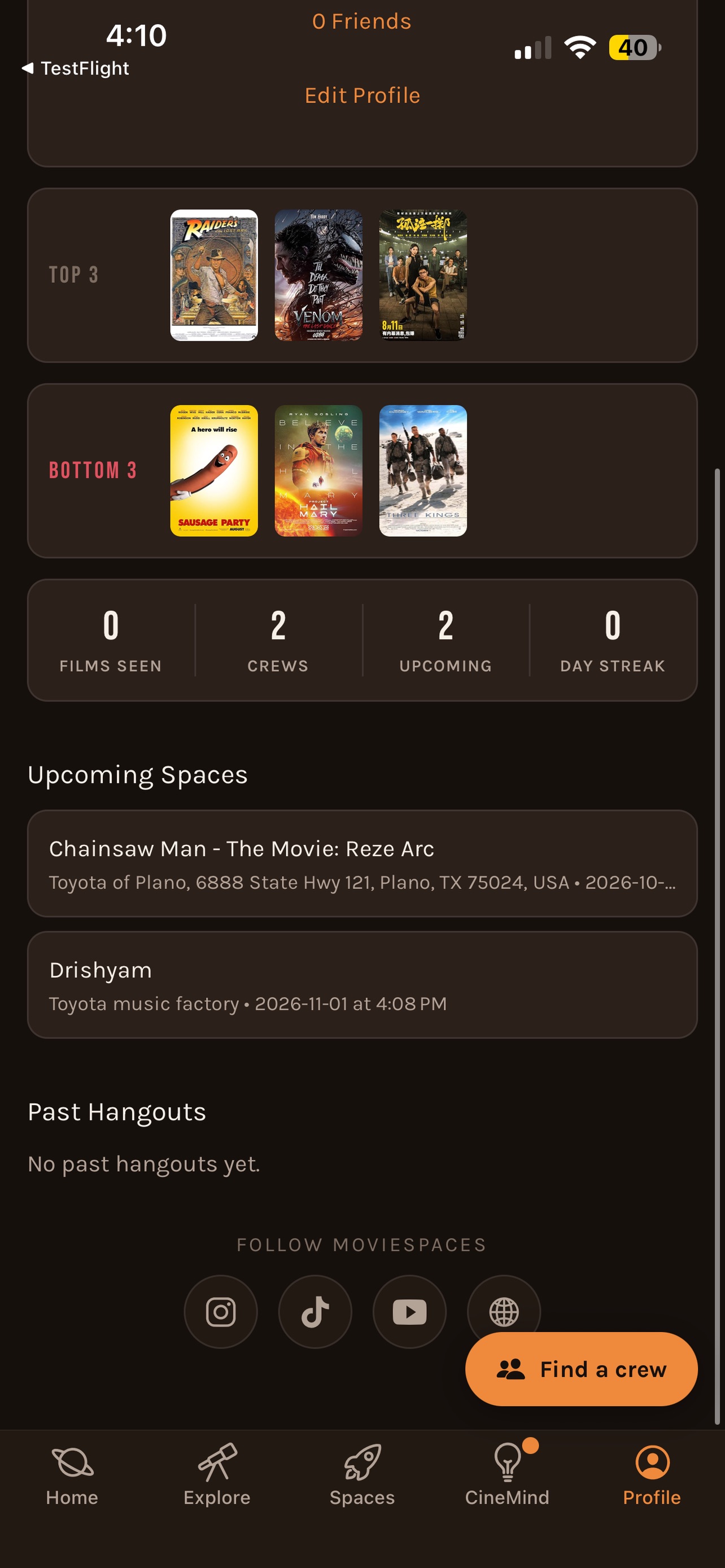 Screenshot 4 of Moviespaces