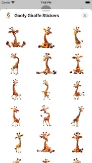 How to cancel & delete goofy giraffe stickers 3