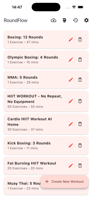 RoundFlow HIIT & Boxing Timer Screenshot 3 of 8