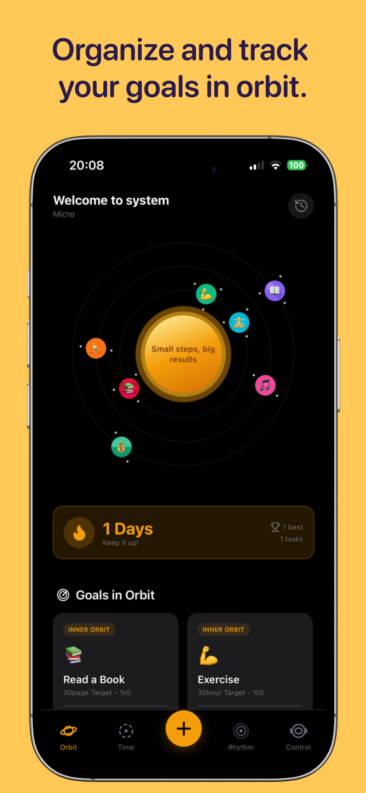 OrbitGoals screenshot 2