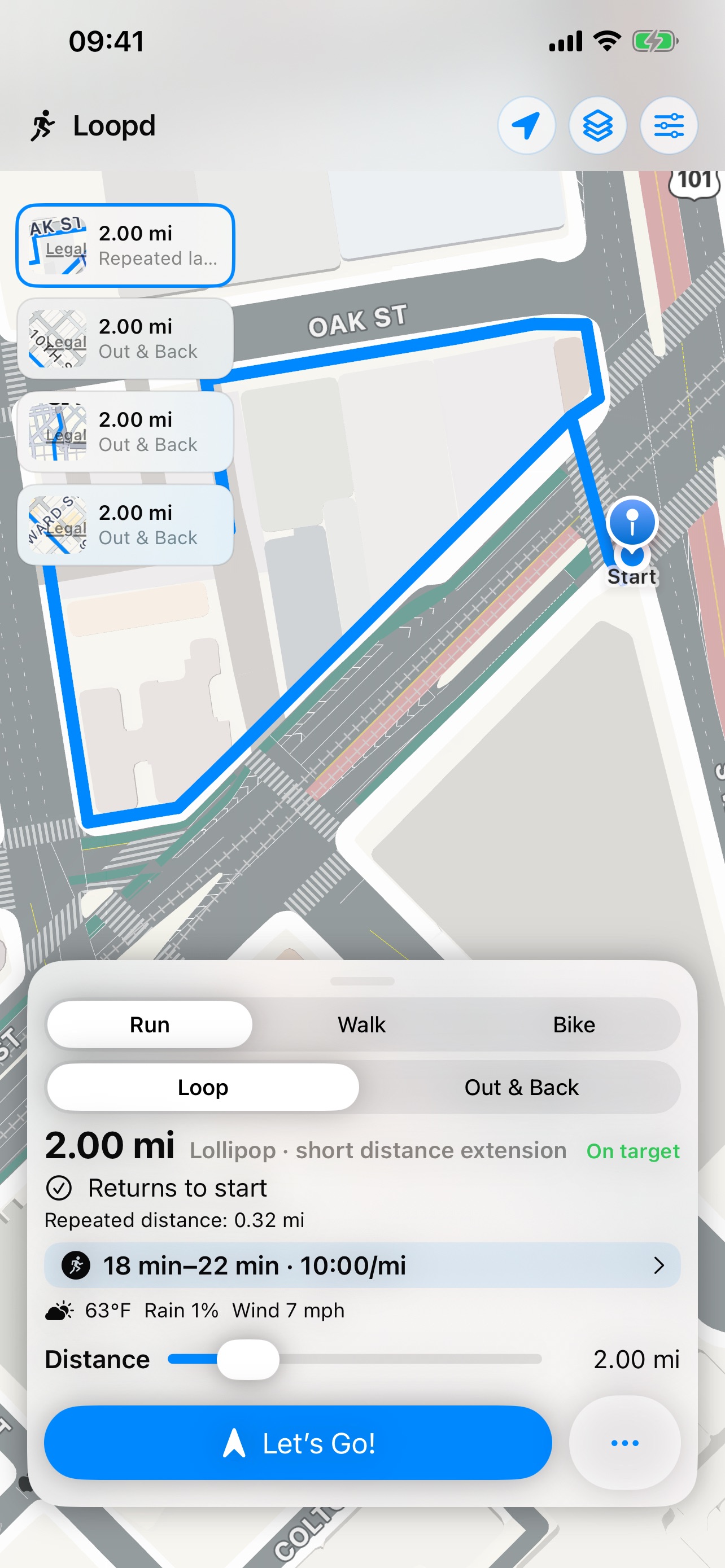 Screenshot 2 of Loopd: Run Route Planner