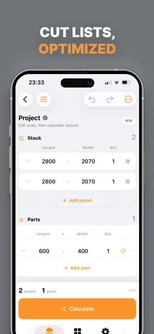 Kerfly: Cut List Optimizer screenshot 1