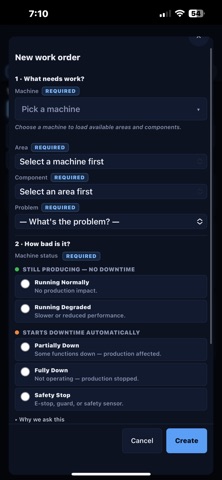 Work Orders App Screenshot 3 of 6