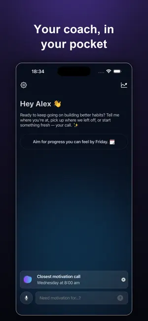 Uplift – AI Motivation Coach screenshot 1