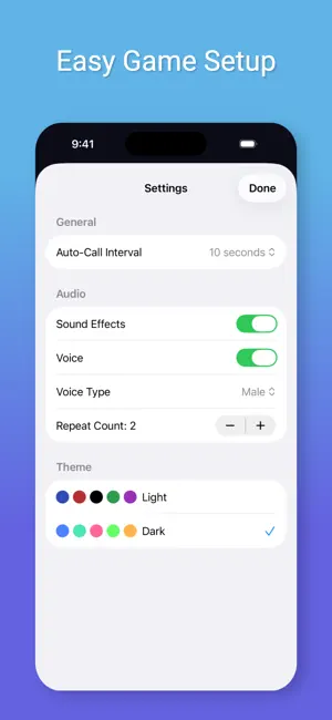 Bingo Caller Pro screenshot 3
