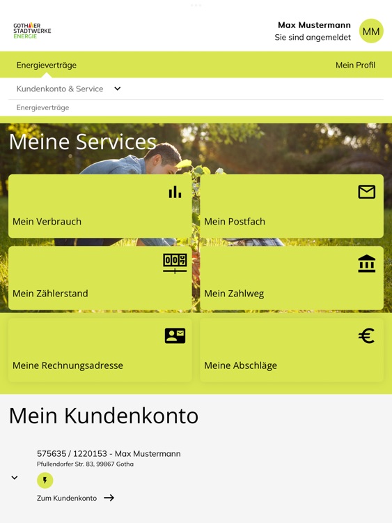 Gothaer Stadtwerke Portal