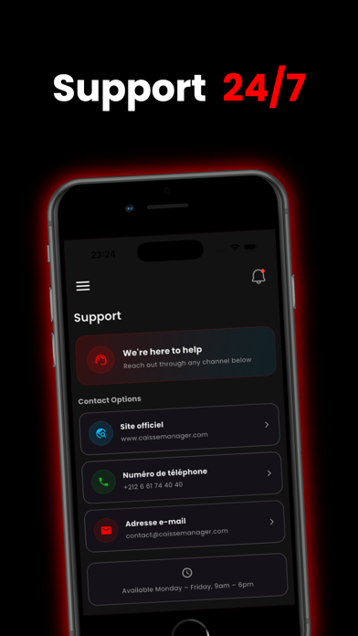 Caisse Manager BackOffice screenshot