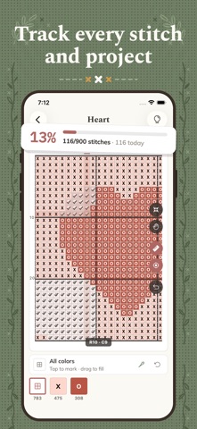 Cross Stitch Craft: Crossie iPhone screenshot