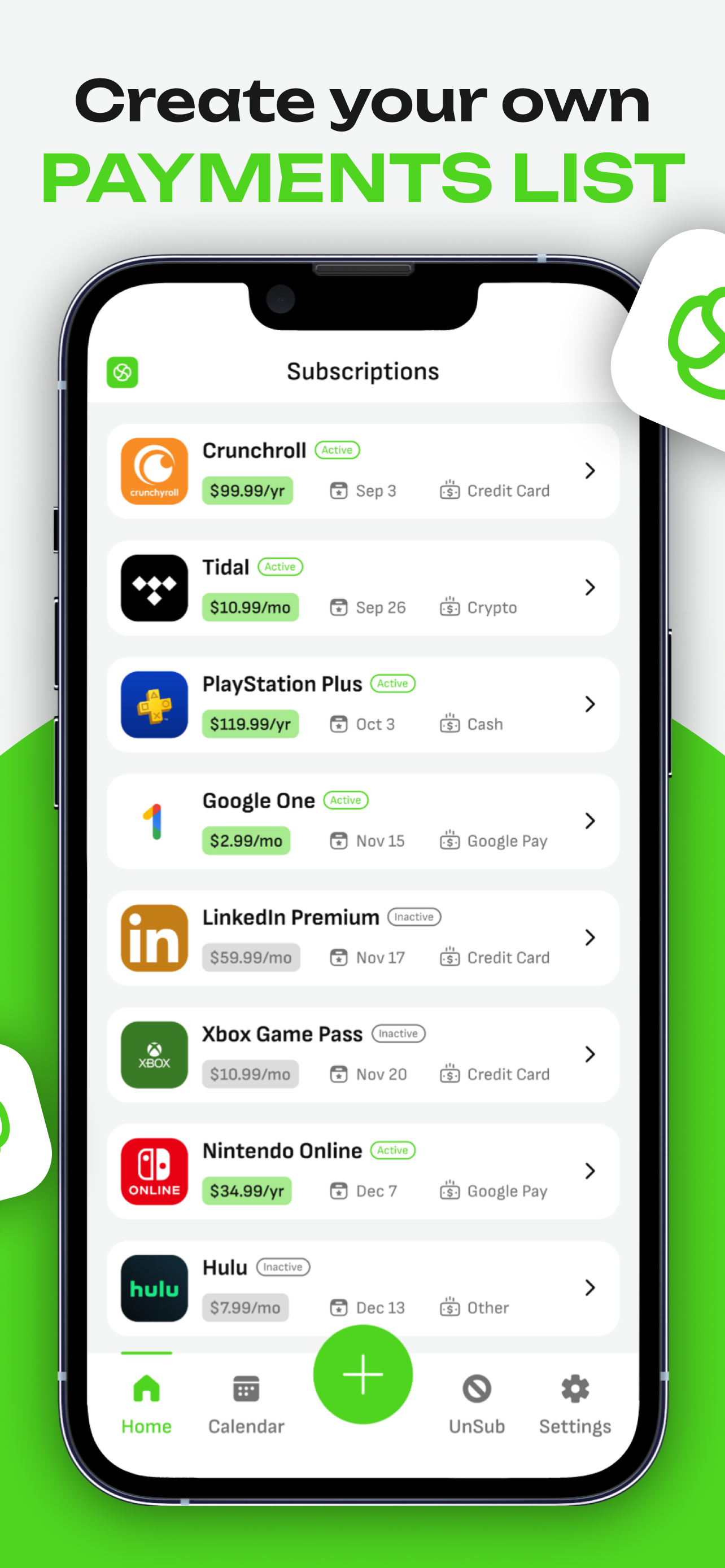 Subbs: Subscription Manager screenshot 3