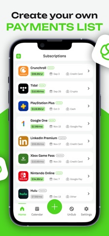 Subbs: Subscription Manager Screenshot 3 of 4