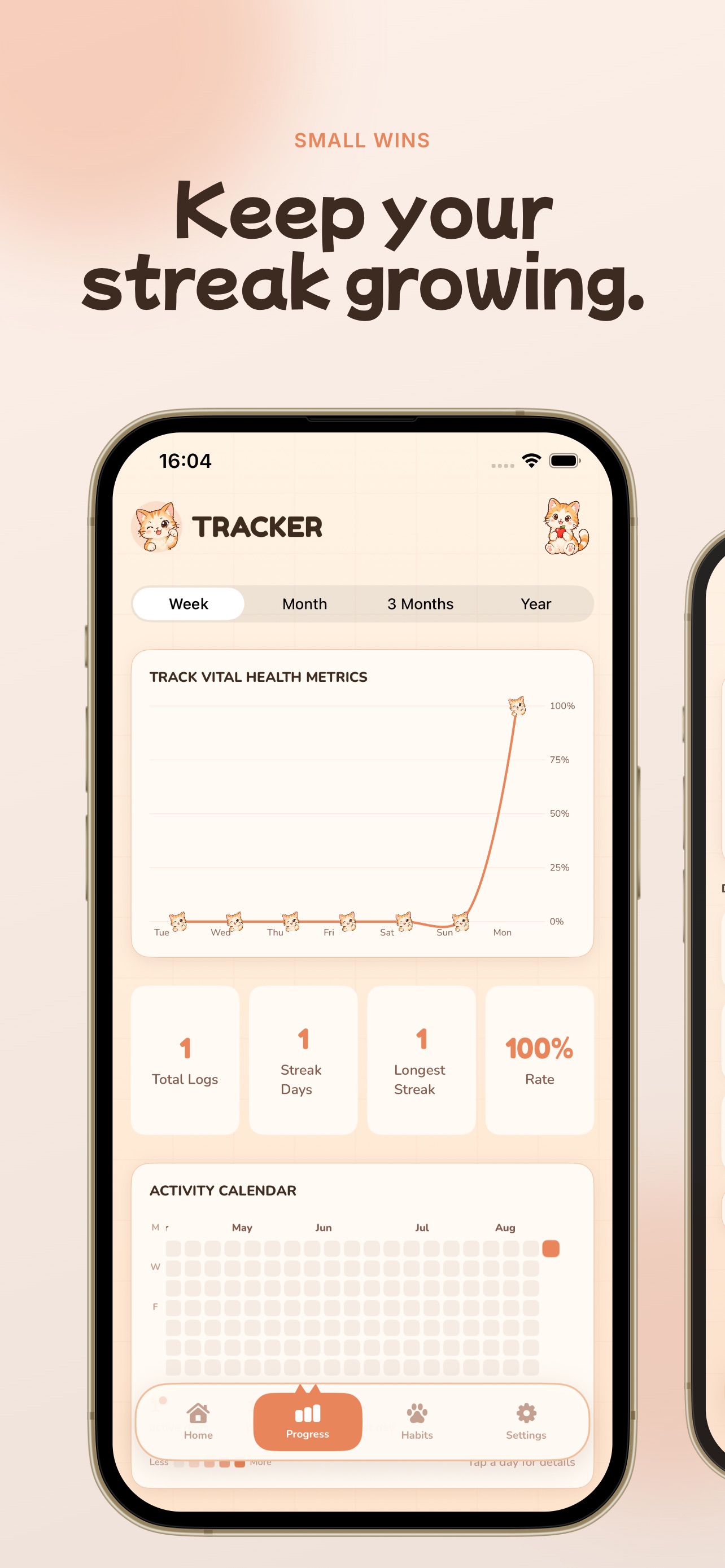Screenshot 2 of Purrfect: Habit Tracker