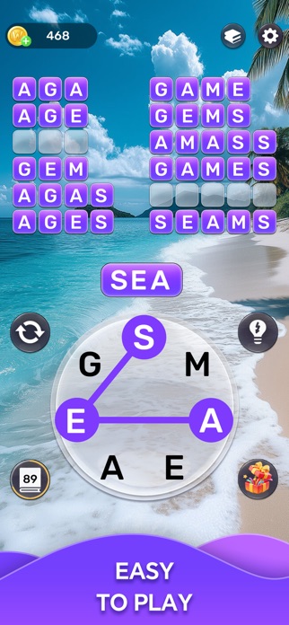 Word Oasis: Calm Puzzle Game スクリーンショット1