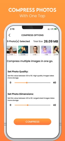 Photo & Video Compressor iPhone screenshot