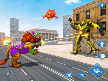 Lion Tank Alien Army Attack iPad screenshot