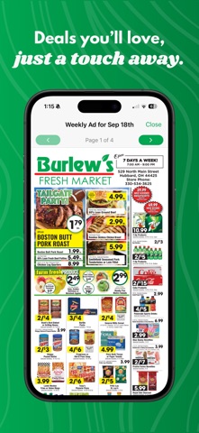 Burlew's Fresh Market iPhone screenshot