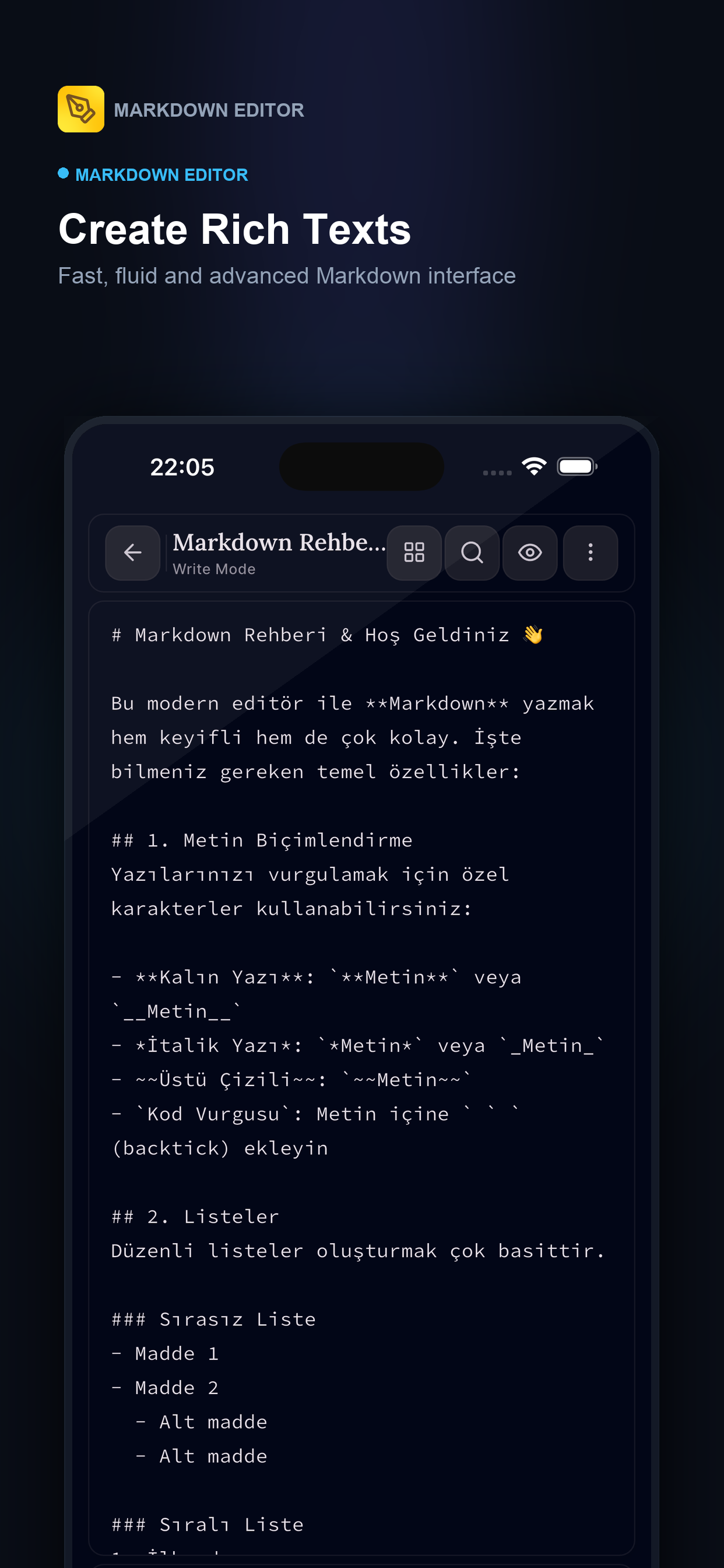 Markdown Editor: Write & PDF screenshot 3