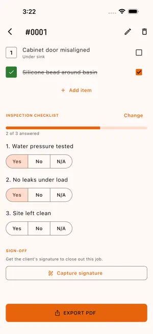 Work Order + Punch List screenshot 3