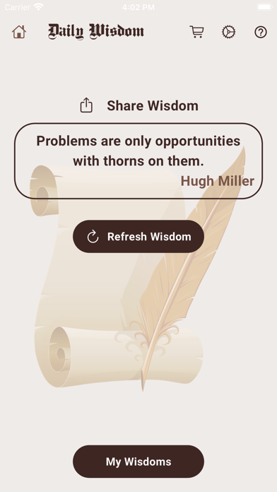 The Daily Wisdom Screenshot