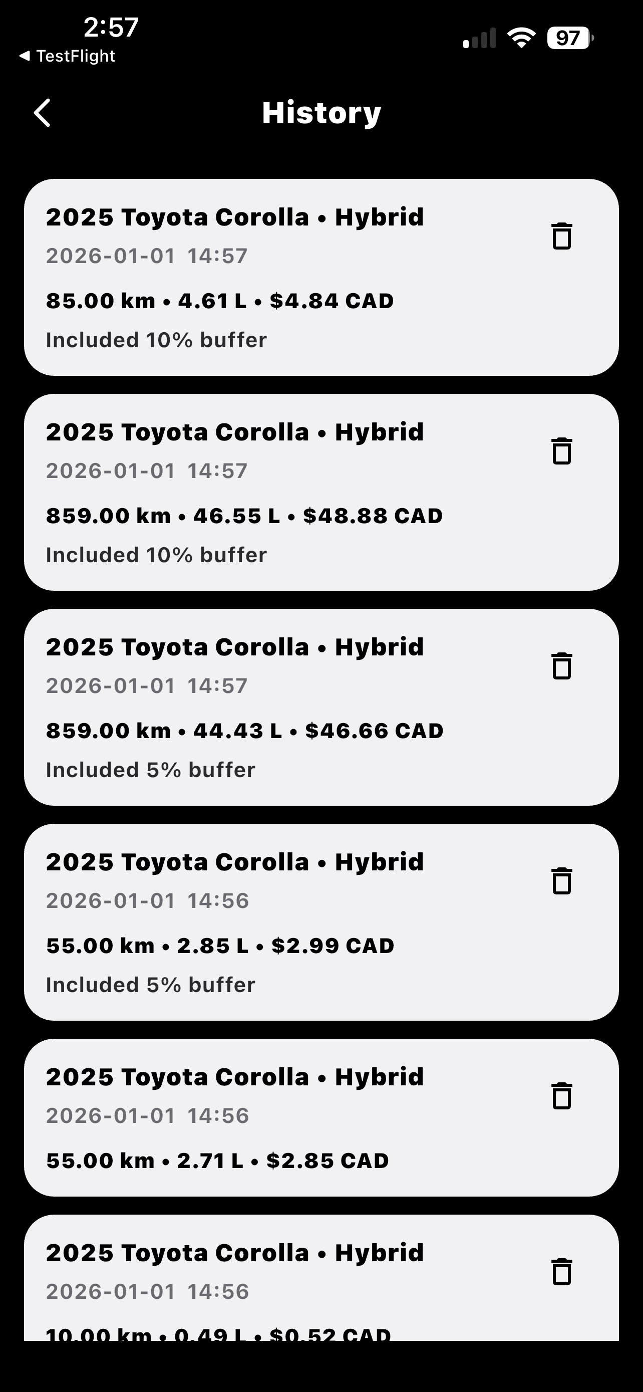 Fuel Plan screenshot 3