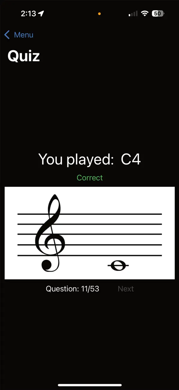 Screenshot #1 pour TuneScore: Music Flashcards