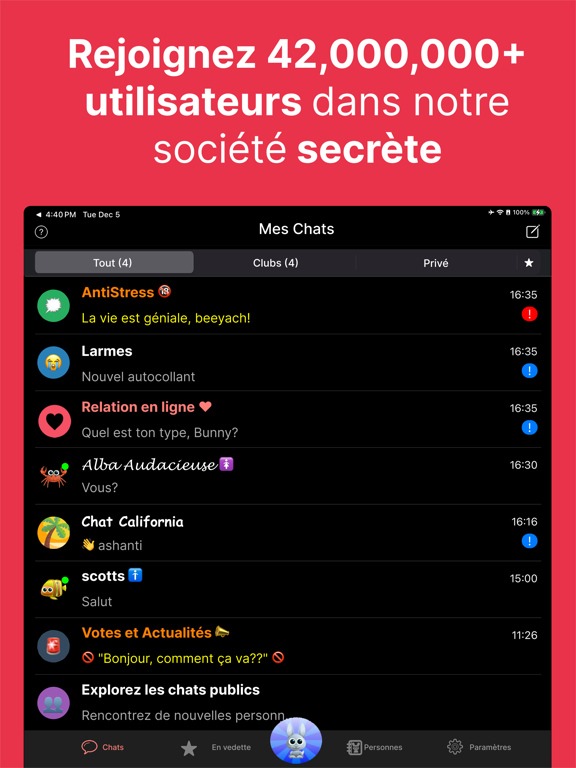 Screenshot #5 pour Tchat anonyme & rencontre app