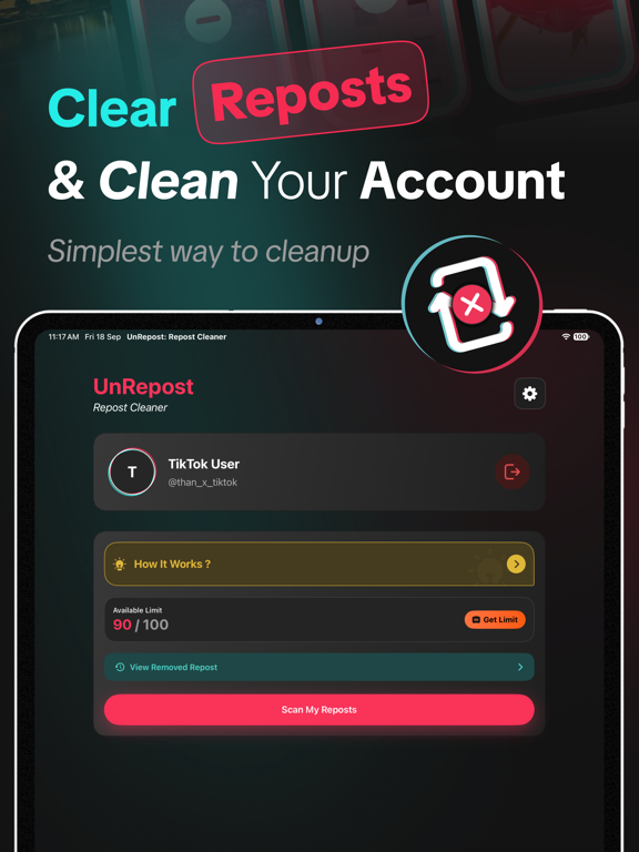 UnRepost: Repost Cleaner