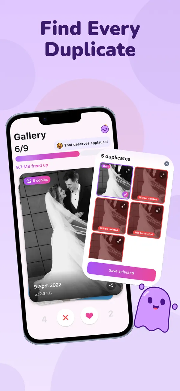 #4. Picmori: Gallery Cleaner (iOS) Por: Aleksandrs Voznarskis