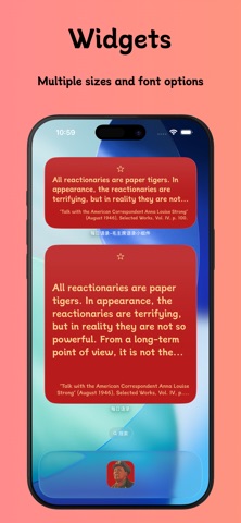 Daily Quotes - Chairman MAO iPhone screenshot