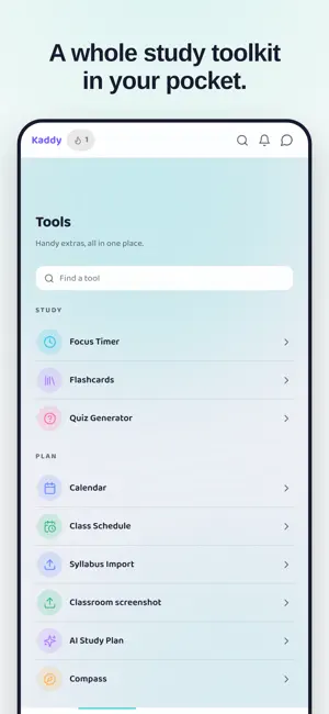 Kaddy: Study Planner screenshot 3