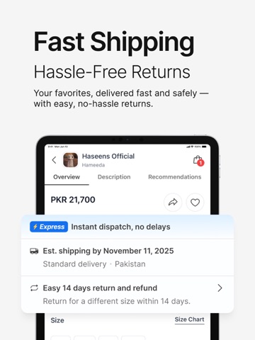 LAAM – Online Shopping App iPad screenshot