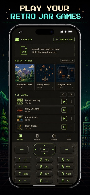 Jemu J2ME Java MIDlet Emulator screenshot 1