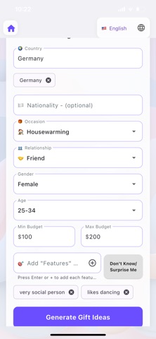 Gift Shopping AI screenshot